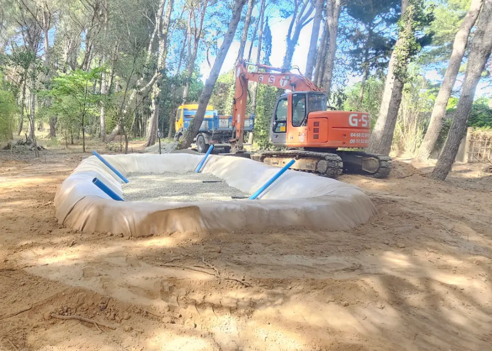 Gautrand assainissement - Assainissement non collectif à Cuxac-d'Aude - Réalisations Filtres plantés 21 EH